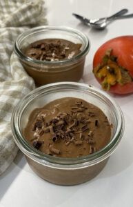 Postre saludable con caqui