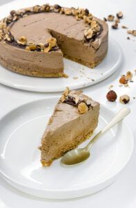 Pastel sin gluten de avellana